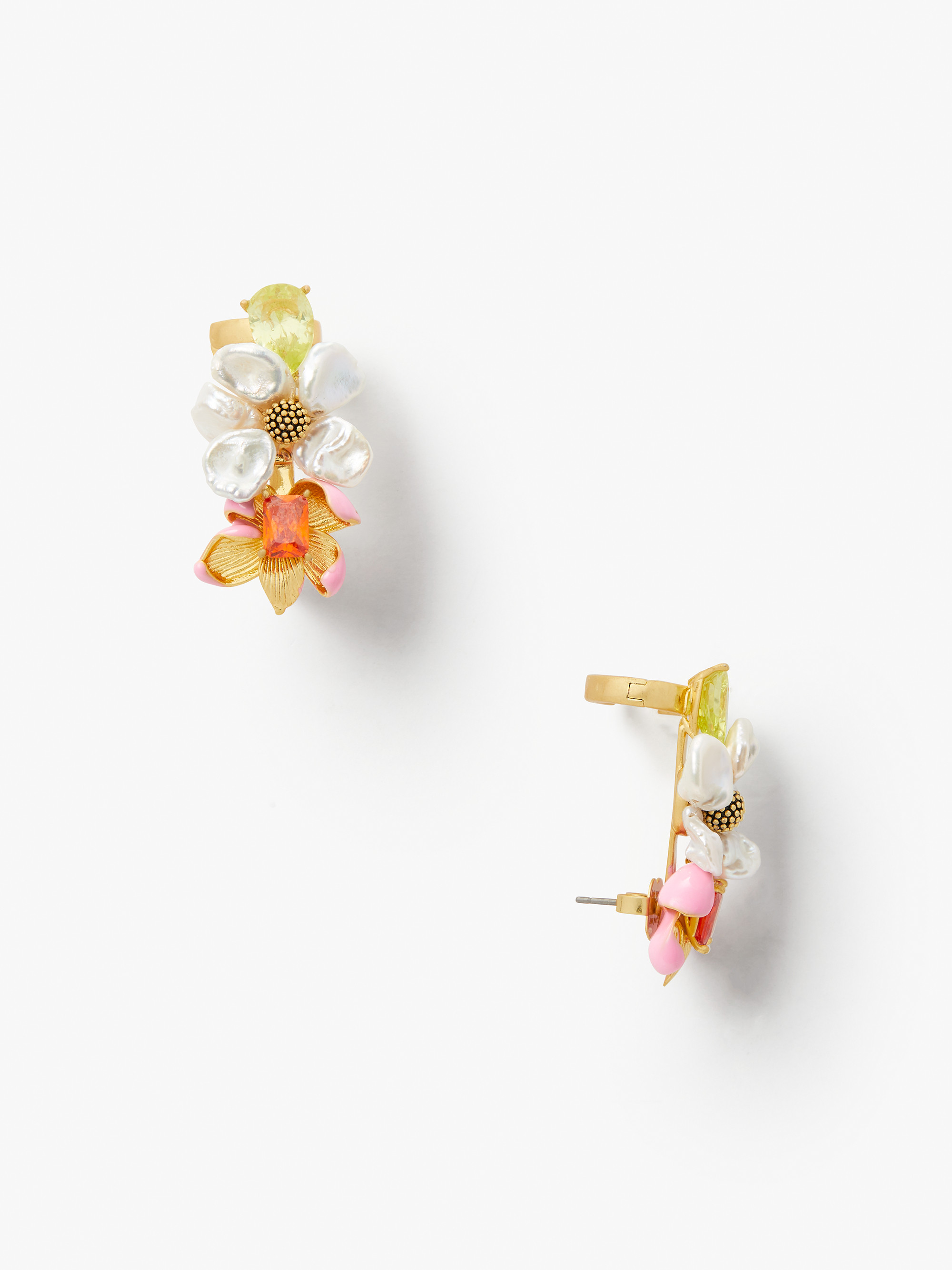floral frenzy 花朵造型耳廓耳環