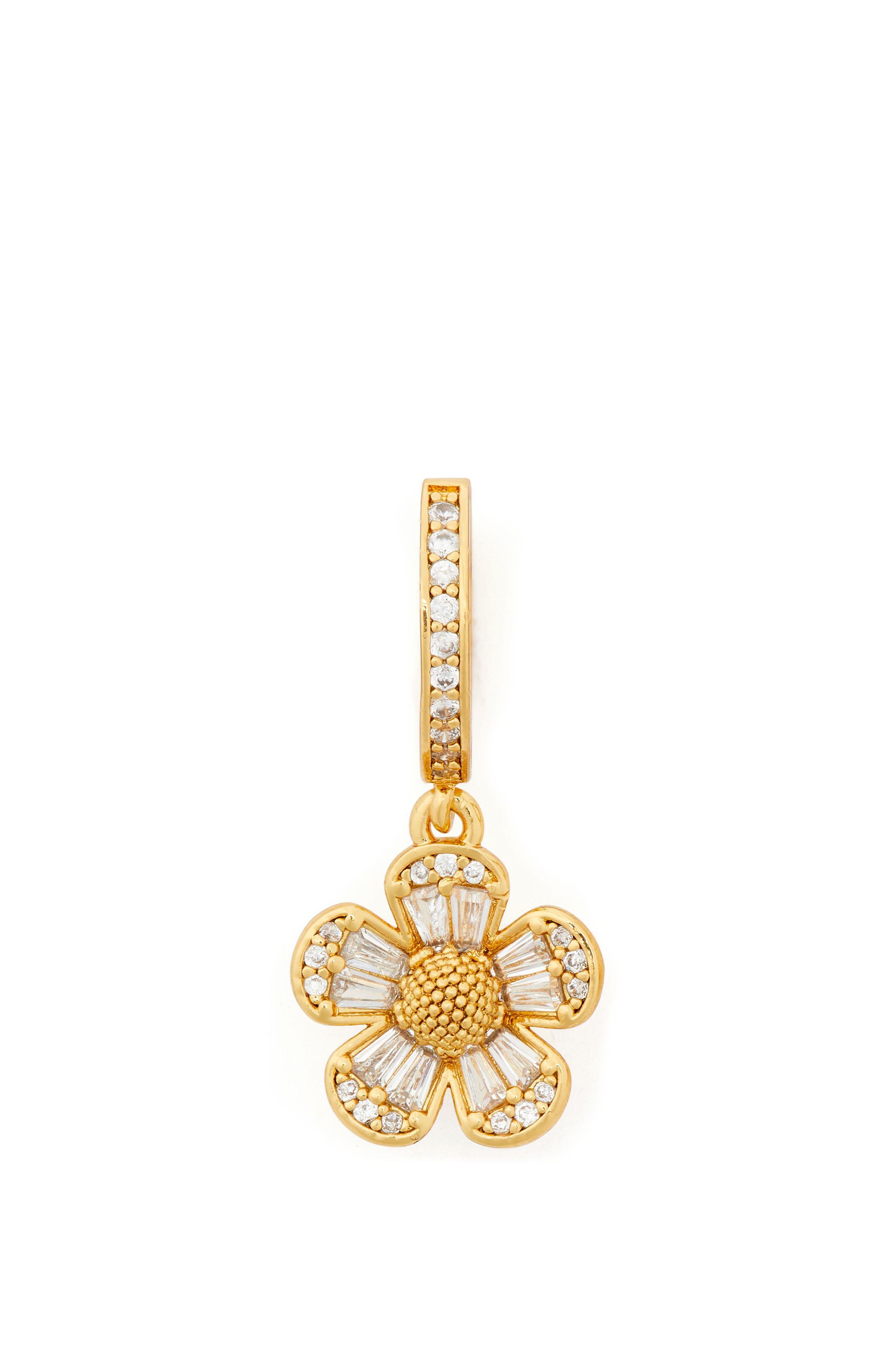 Fleurette金色花朵造型耳環
