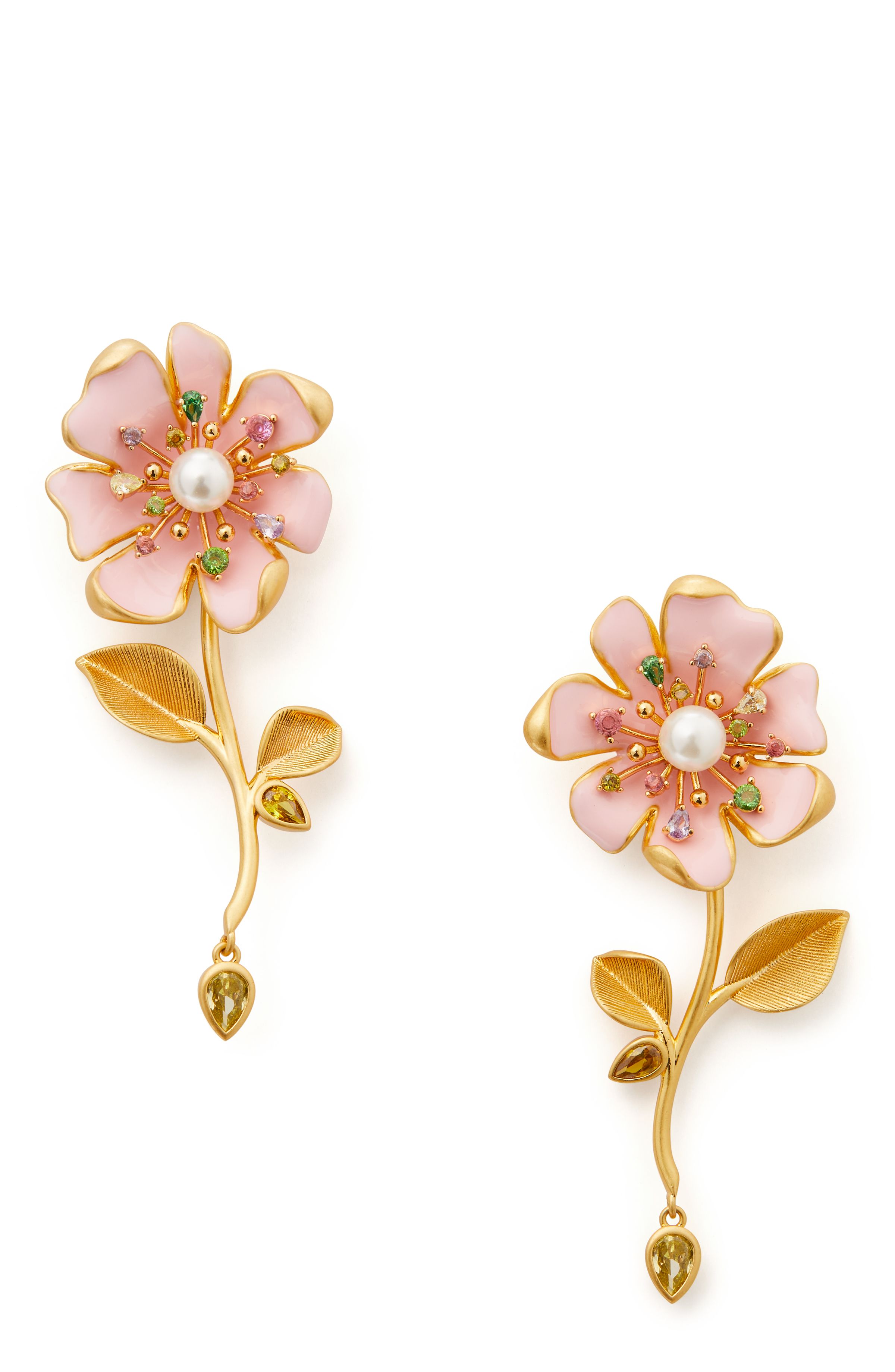 Bloom In Color繽紛花朵造型線形耳環