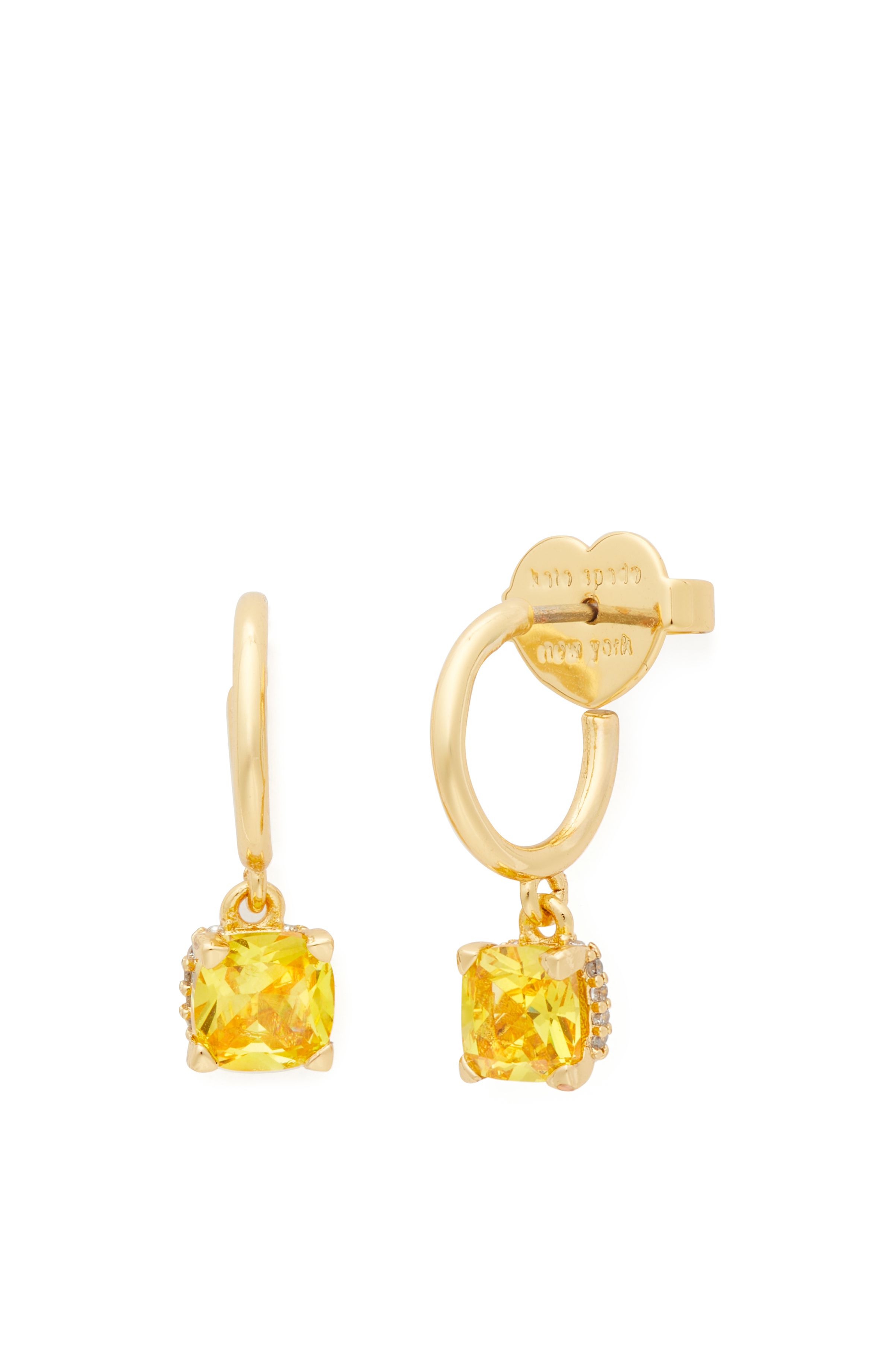Little Luxuries金色方形耳環